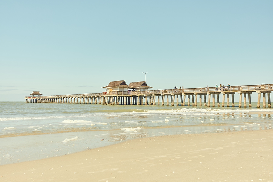 Naples Pier on a sunny day